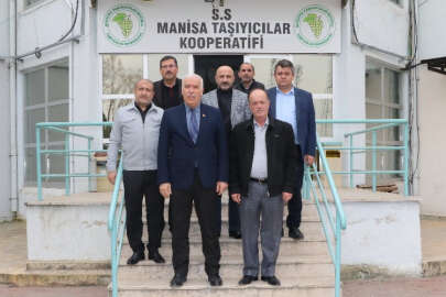 Manisa Büyükşehir'in MHP Grup Sözcüsü'den 'Taşıyıcılar'a teşekkür ziyareti
