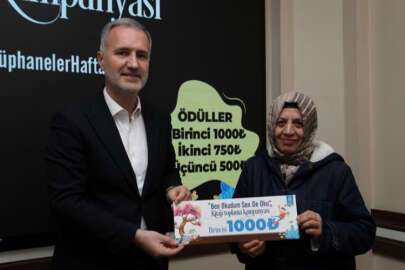 Bursa İnegöl'de 'Kitap Kampanyası'nın kazananları ödüllendirildi
